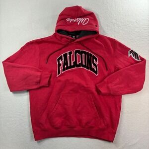New Era Atlanta Falcons Hoodie Men 2XL Red Sweatshirt NFL Team Apparel  Pullover